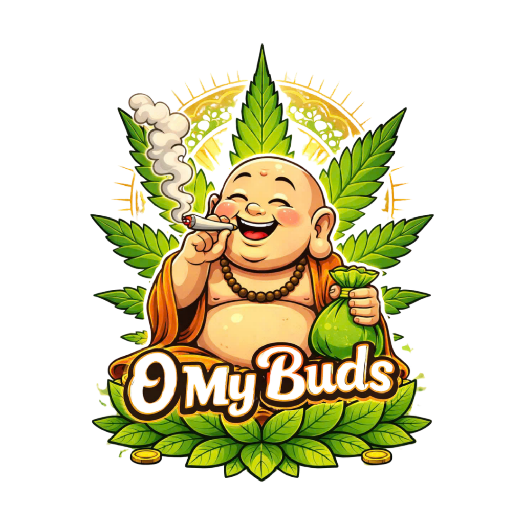 Omybuds logo representing a premium weed delivery near me service in Ontario.