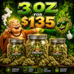 Mix and match 3 oz cannabis flower deal for $135 featuring premium indica, sativa, and hybrid strains from Omybuds.